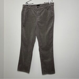 Talbots Gray Corduroy Straight Leg Pants